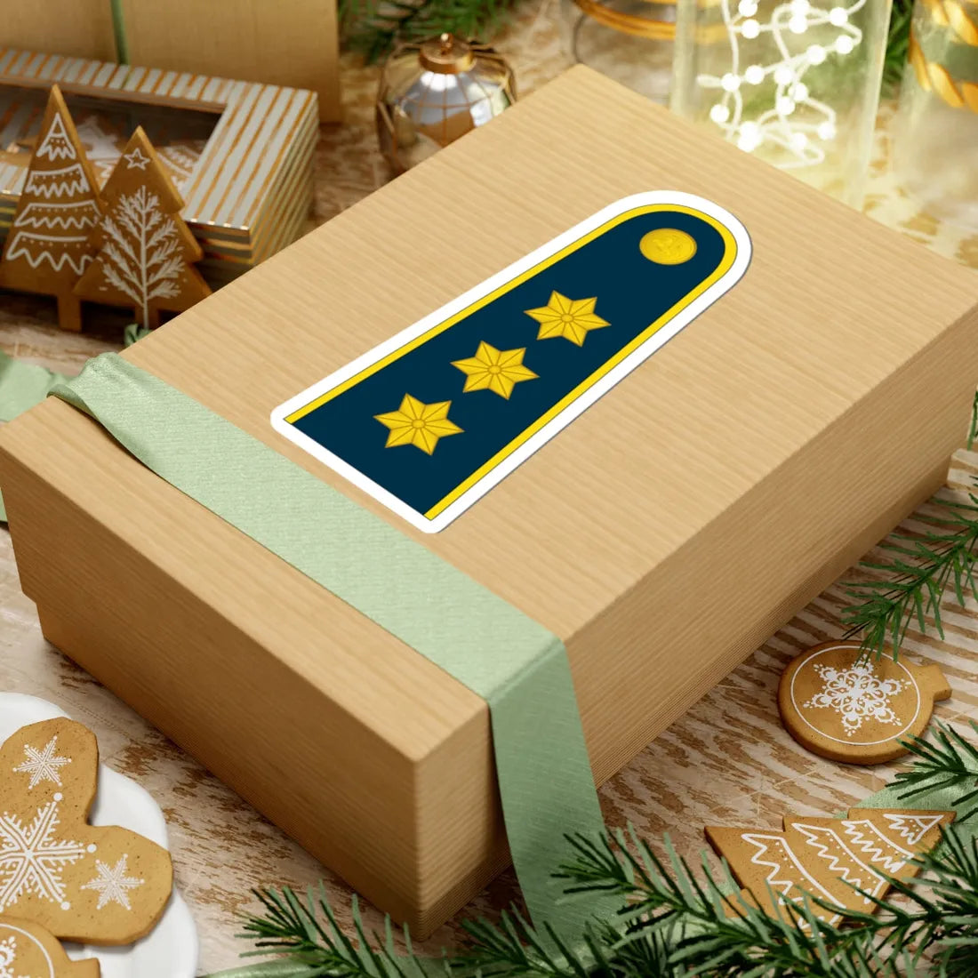 15 Lithuania Air Force CPT (Lithuania) (Military Rank) STICKER Vinyl Kiss-Cut Decal - The Sticker Space