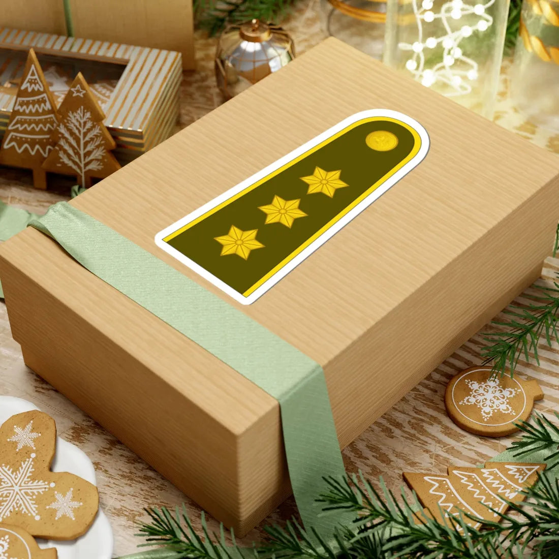 15 Lithuania Army CPT (Lithuania) (Military Rank) STICKER Vinyl Kiss-Cut Decal - The Sticker Space