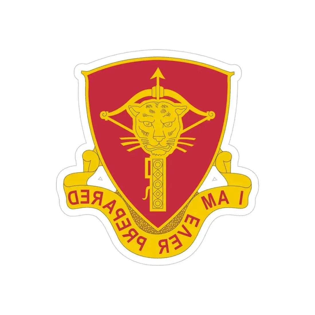 15 Ordnance Battalion (U.S. Army) REVERSE PRINT Transparent Die-Cut STICKER - The Sticker Space