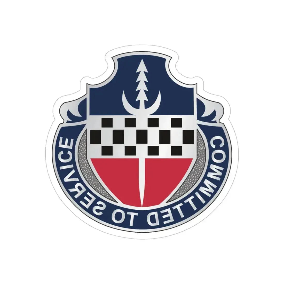 15 Personnel Services Battalion (U.S. Army) REVERSE PRINT Transparent Die-Cut STICKER - The Sticker Space