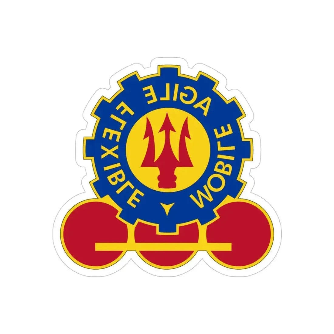 150 Engineer Battalion (U.S. Army) REVERSE PRINT Transparent Die-Cut STICKER - The Sticker Space