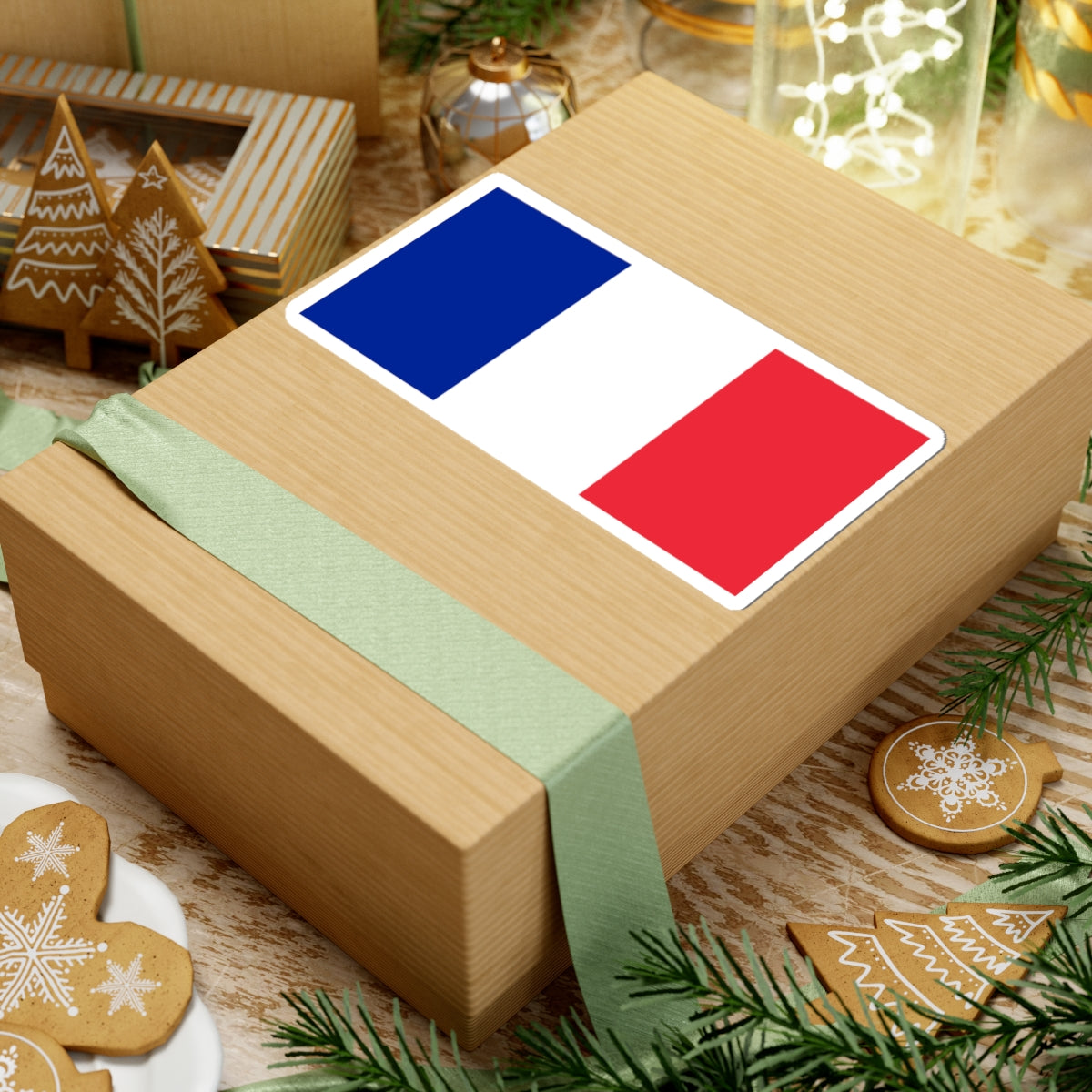 Flag of France 2-1 (France) STICKER Vinyl Kiss-Cut Decal