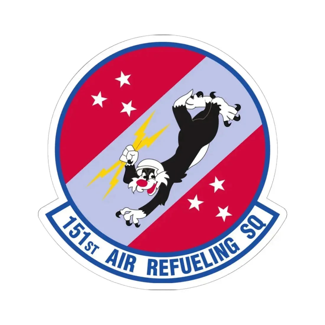 151 Air Refueling Squadron (U.S. Air Force) STICKER Vinyl Kiss-Cut Decal 6 Inch White - The Sticker Space
