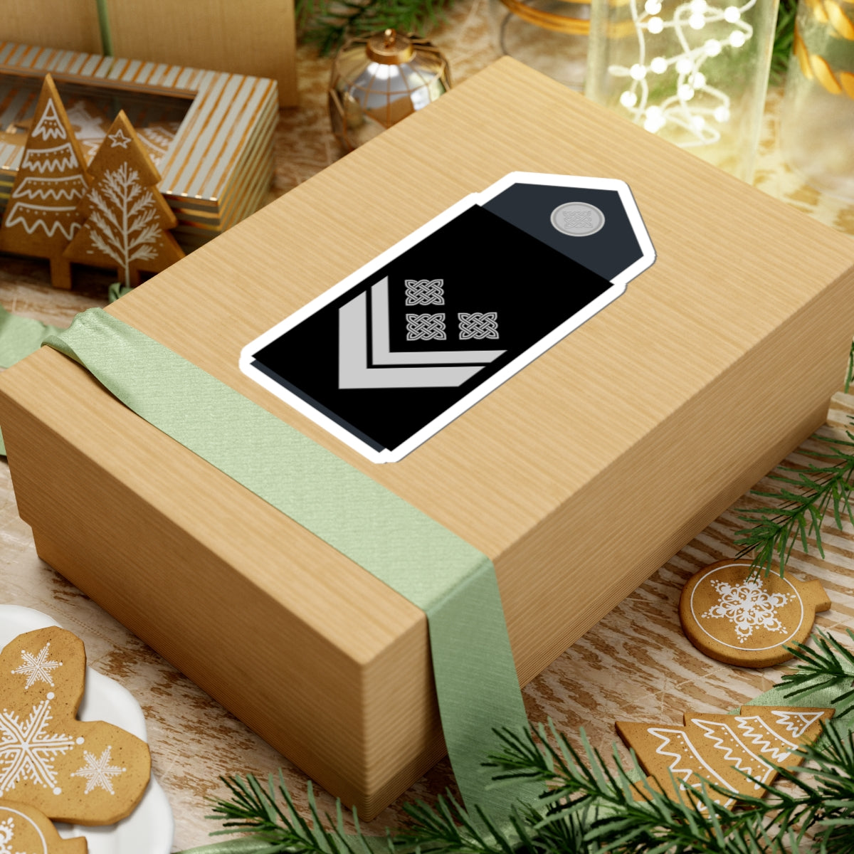 Naramenica odore časničkog namjesnika HRZ i PZO (Croatia) (Military Rank) STICKER Vinyl Kiss-Cut Decal