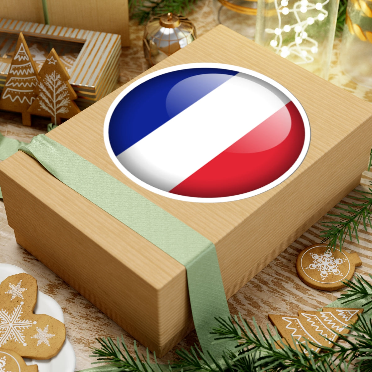 Flag orb France (France) STICKER Vinyl Kiss-Cut Decal