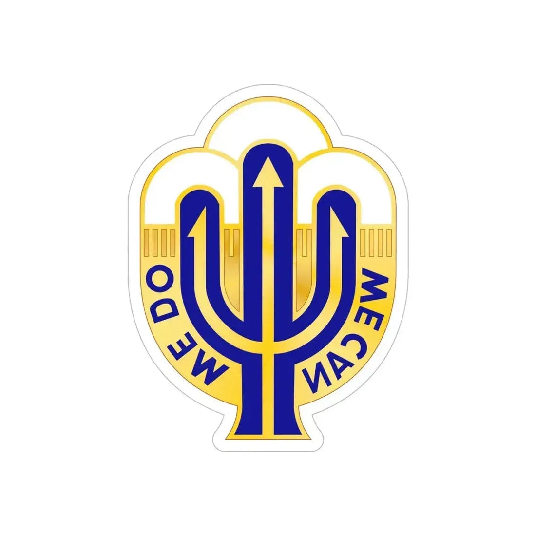 158 Maneuver Enhancement Brigade 2 (U.S. Army) REVERSE PRINT Transparent Die-Cut STICKER - The Sticker Space