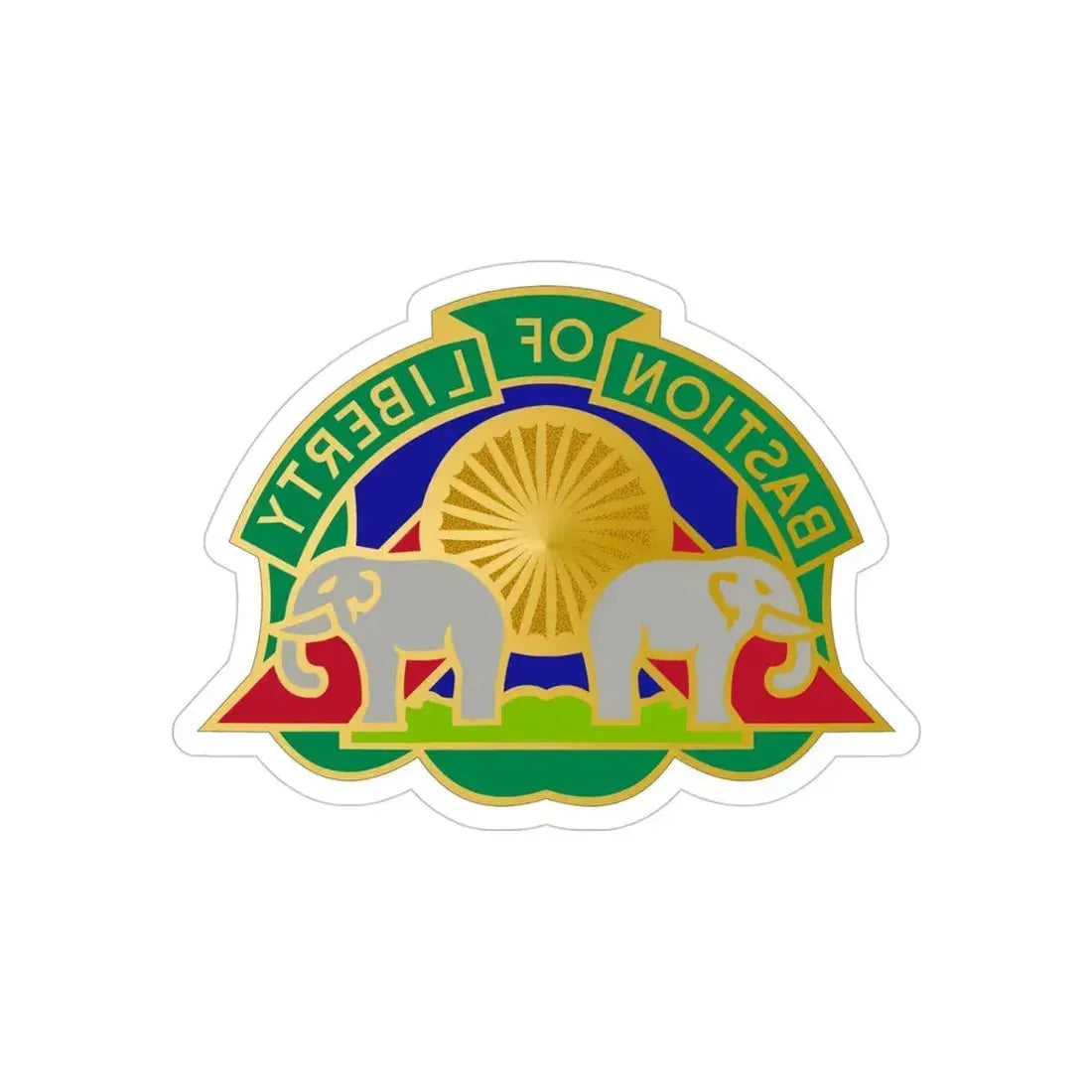 159 Military Police Battalion (U.S. Army) REVERSE PRINT Transparent Die-Cut STICKER - The Sticker Space