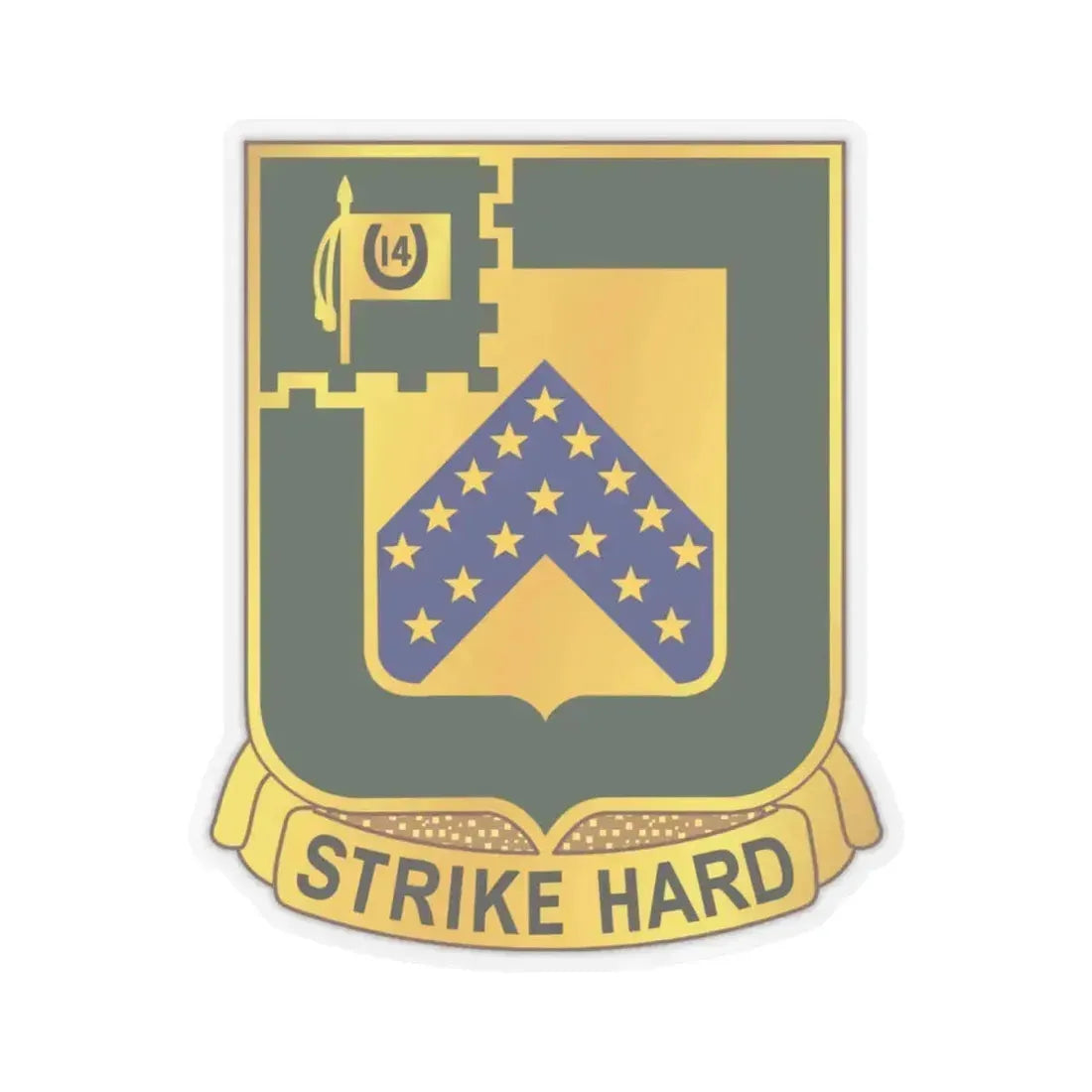 16 Cavalry Regiment (U.S. Army) STICKER Vinyl Kiss-Cut Decal 6 Inch Transparent - The Sticker Space