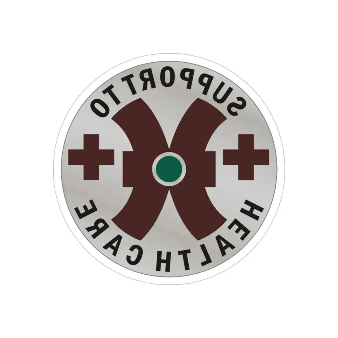 16 Medical Battalion (U.S. Army) REVERSE PRINT Transparent Die-Cut STICKER - The Sticker Space