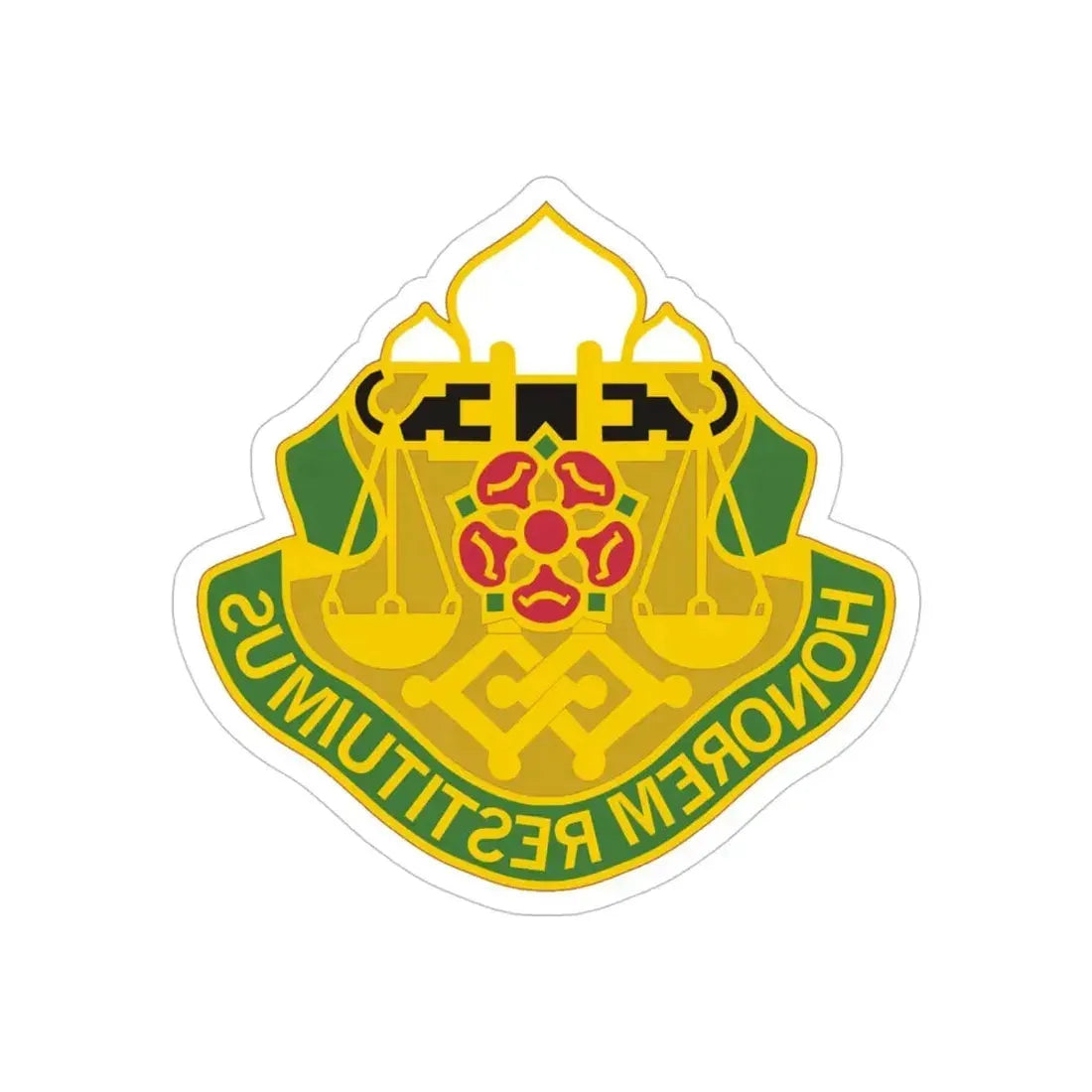 160 Military Police Battalion (U.S. Army) REVERSE PRINT Transparent Die-Cut STICKER - The Sticker Space