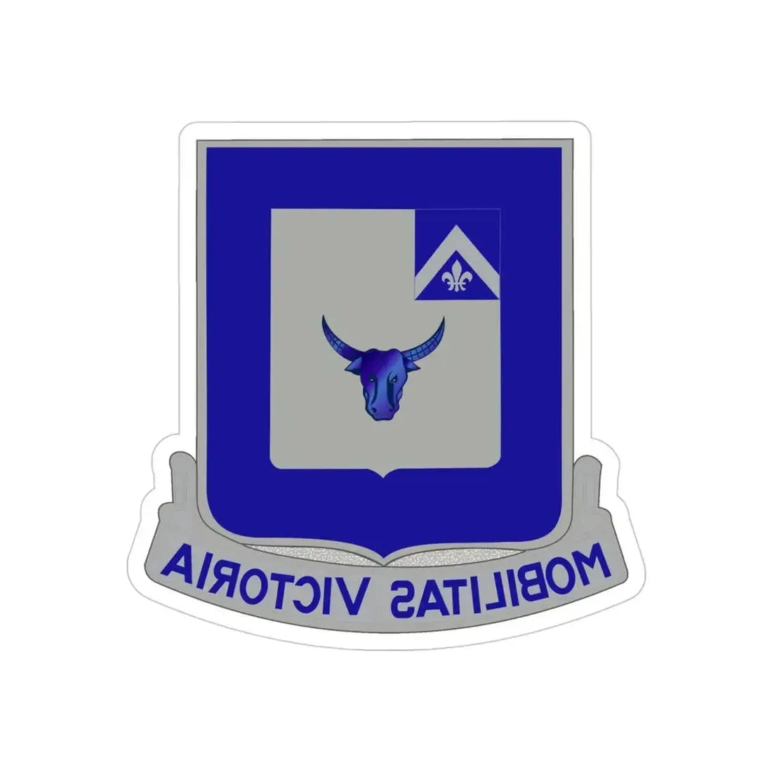 161 Armored Infantry Battalion (U.S. Army) REVERSE PRINT Transparent Die-Cut STICKER - The Sticker Space
