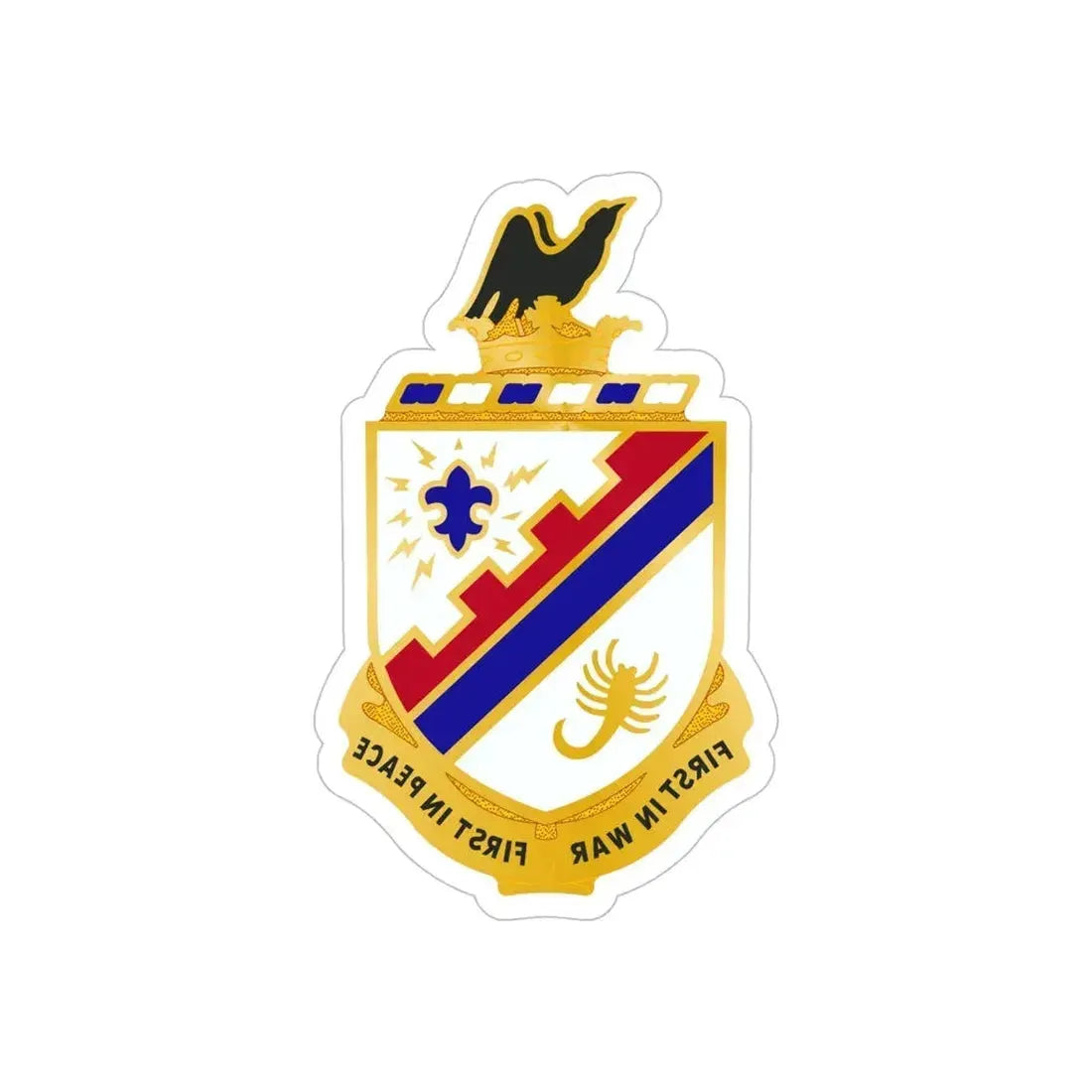 161st Infantry Regiment (U.S. Army) REVERSE PRINT Transparent Die-Cut STICKER - The Sticker Space