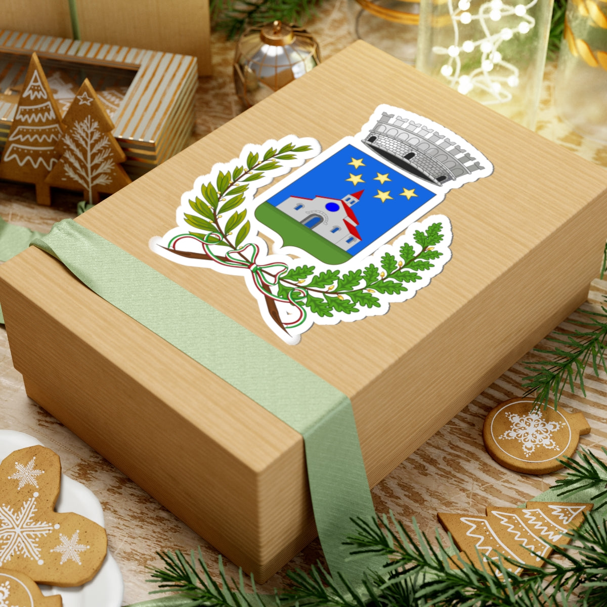 Bargagli-Stemma (Italy) (Coat of Arms) STICKER Vinyl Kiss-Cut Decal