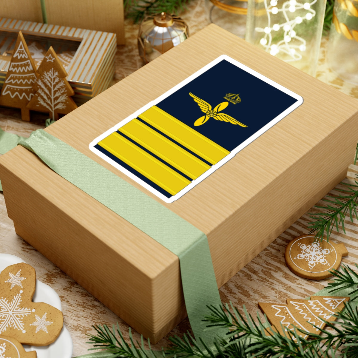 OF 4 Överstelöjtnant FV hylsa (Sweden) (Military Rank) STICKER Vinyl Kiss-Cut Decal