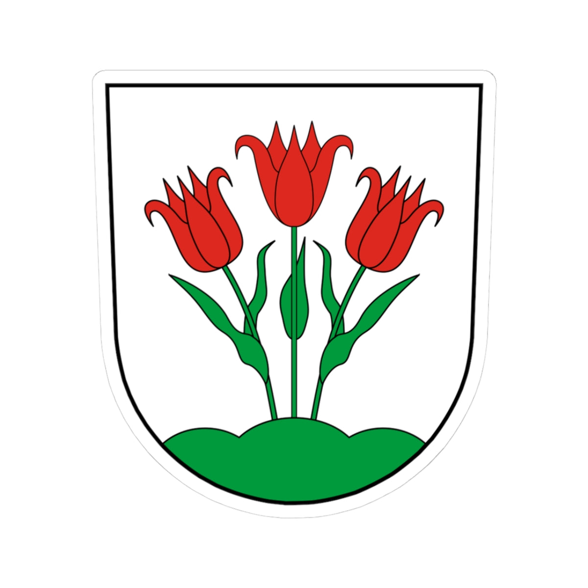 Coa Hungary Town Kercseliget (Hungary) (Coat of Arms) STICKER Vinyl Kiss-Cut Decal