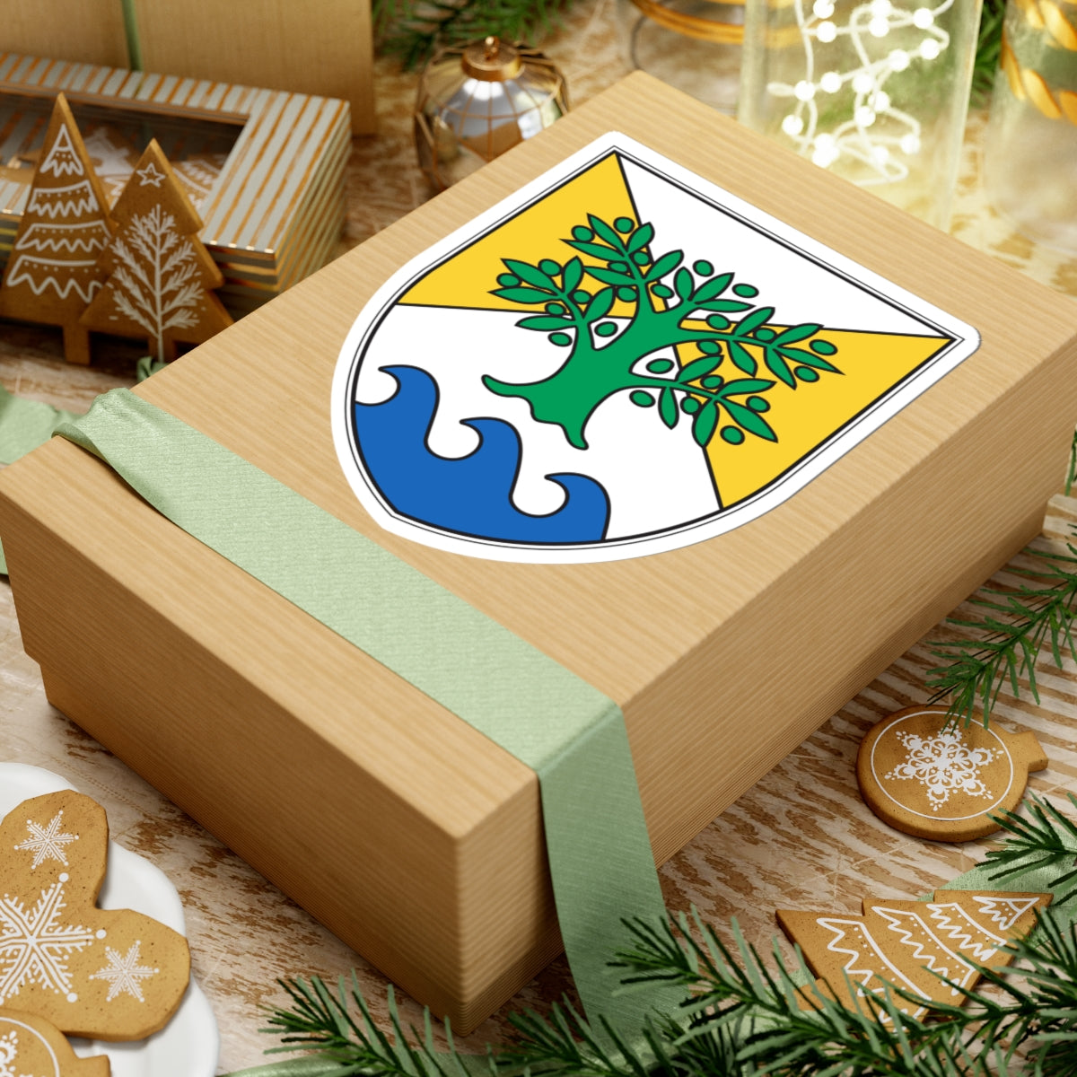 Ankaran Grb - Coat of Arms (Slovenia) (Coat of Arms) STICKER Vinyl Kiss-Cut Decal