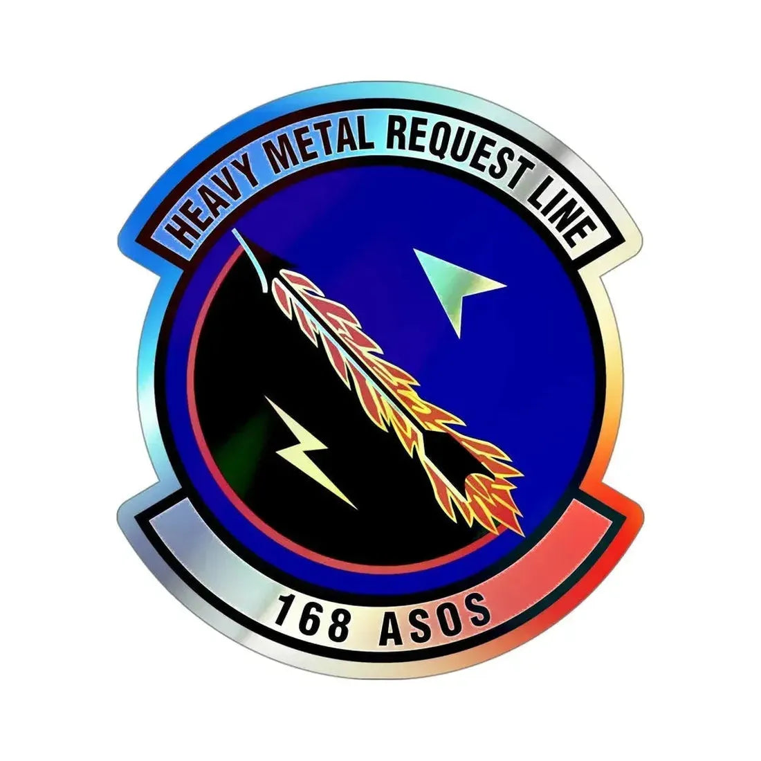 168th Air Support Operations Squadron (U.S. Air Force) Holographic STICKER Die-Cut Vinyl Decal - The Sticker Space