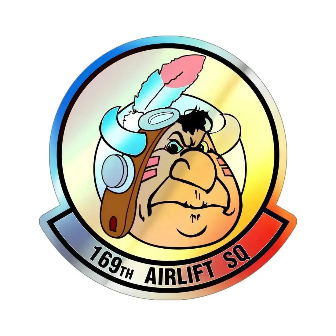 169 Airlift Squadron (U.S. Air Force) Holographic STICKER Die-Cut Vinyl Decal - The Sticker Space