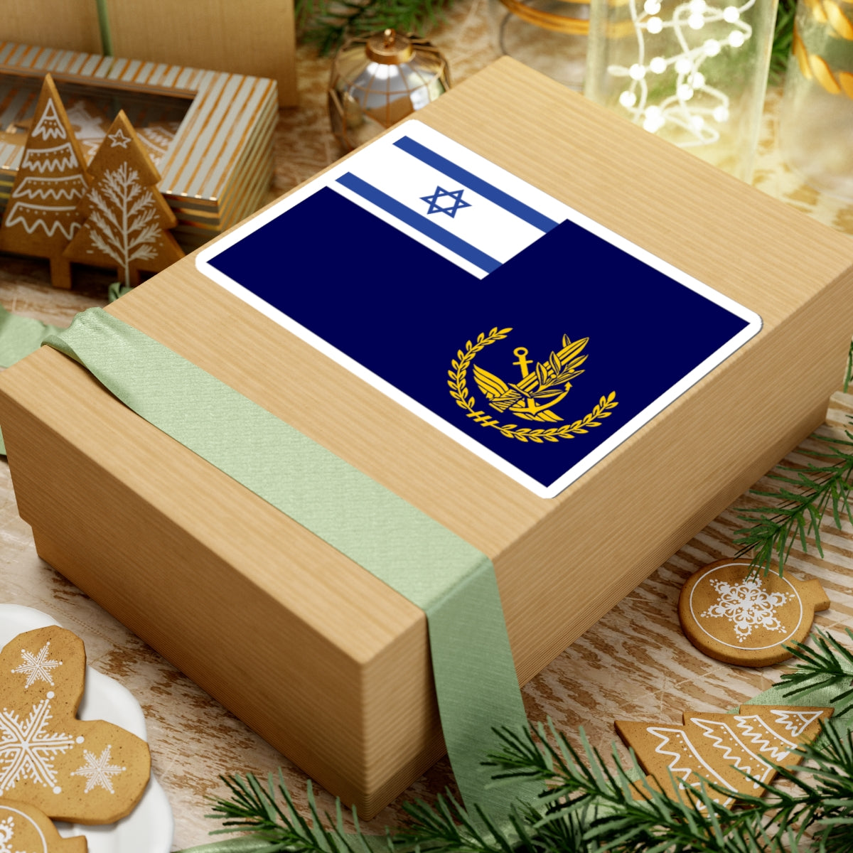 Flag of IDF Chief of Staff at Sea (Israel) STICKER Vinyl Kiss-Cut Decal