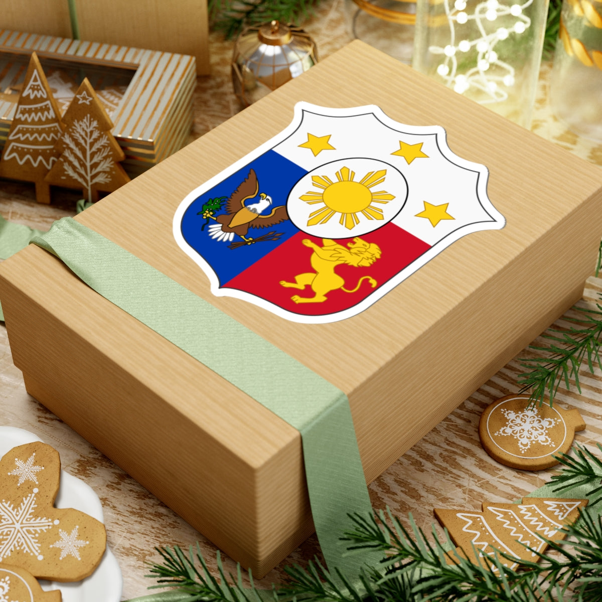 Arms of the Philippines (Philippines) (Coat of Arms) STICKER Vinyl Kiss-Cut Decal