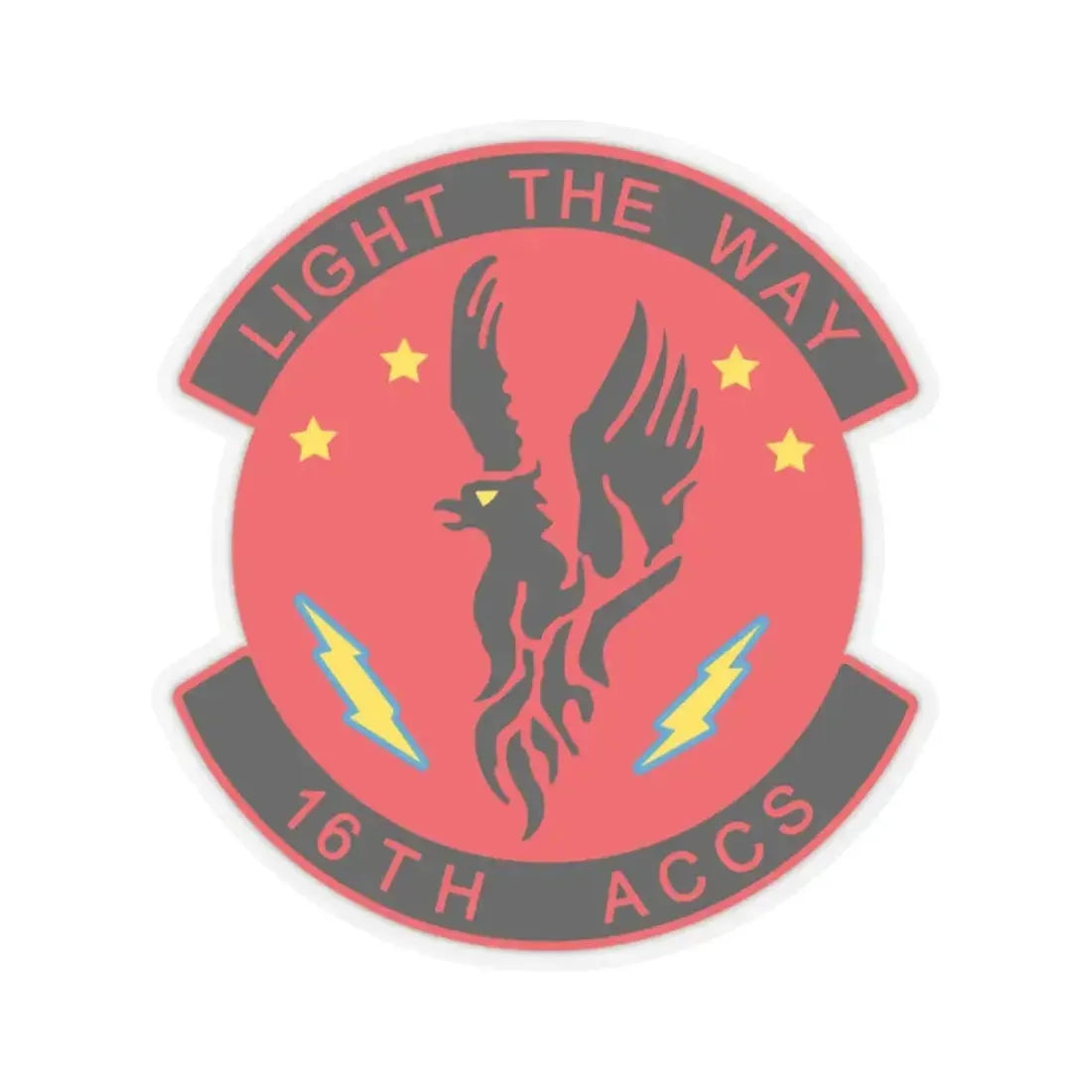 16TH ACCS (U.S. Air Force) STICKER Vinyl Kiss-Cut Decal 4 Inch Transparent - The Sticker Space