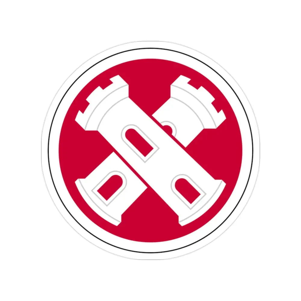 16th Engineer Brigade SSI (U.S. Army) Transparent STICKER Die-Cut Vinyl Decal - The Sticker Space