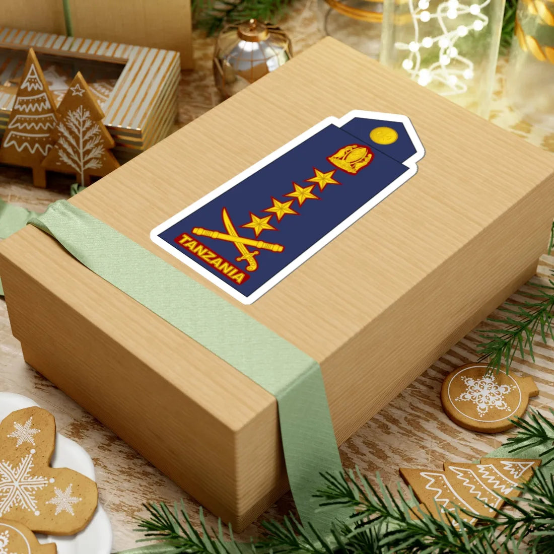 17 Tanzania Air Force GEN (Tanzania) (Military Rank) STICKER Vinyl Kiss-Cut Decal - The Sticker Space