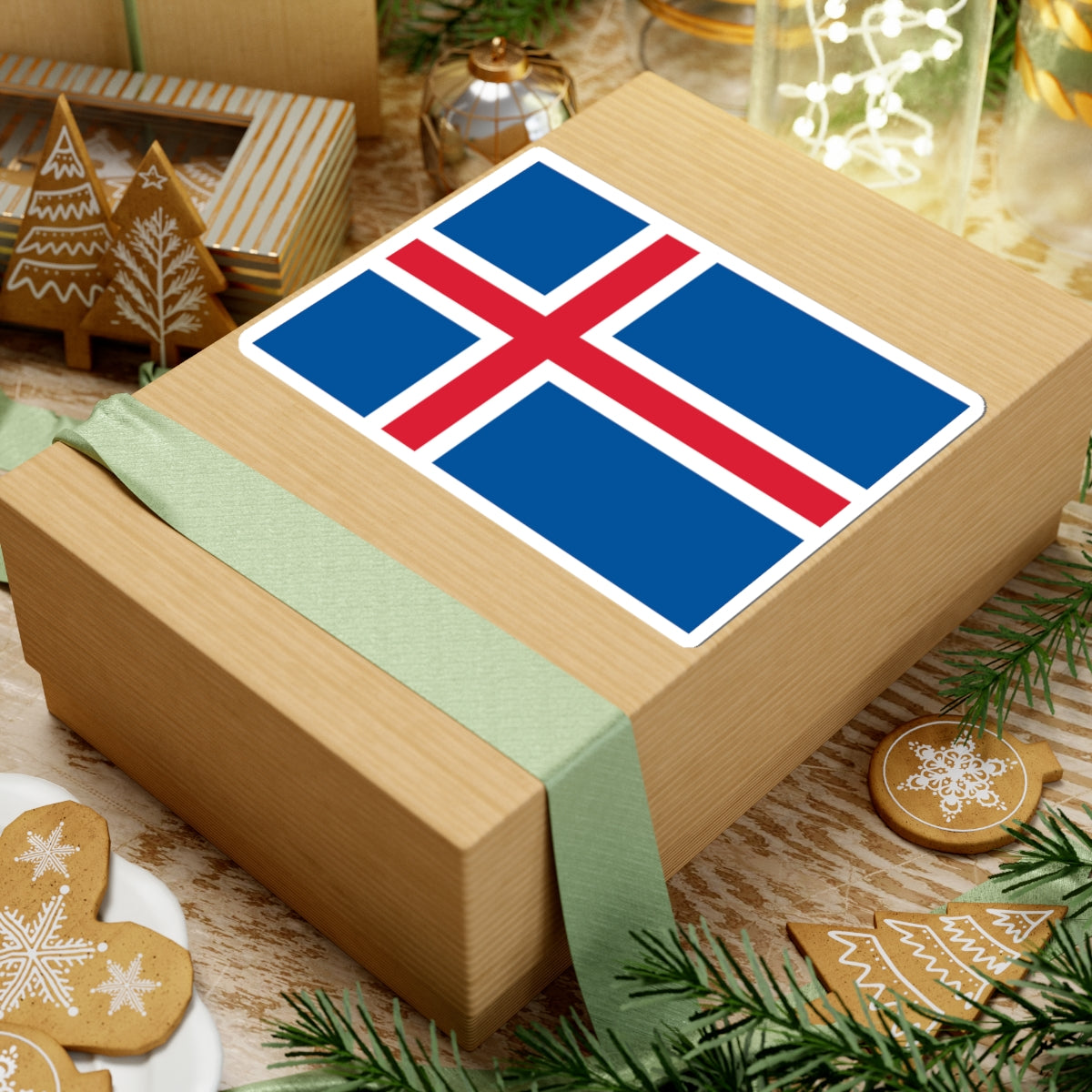 Flag of Iceland (Iceland) STICKER Vinyl Kiss-Cut Decal