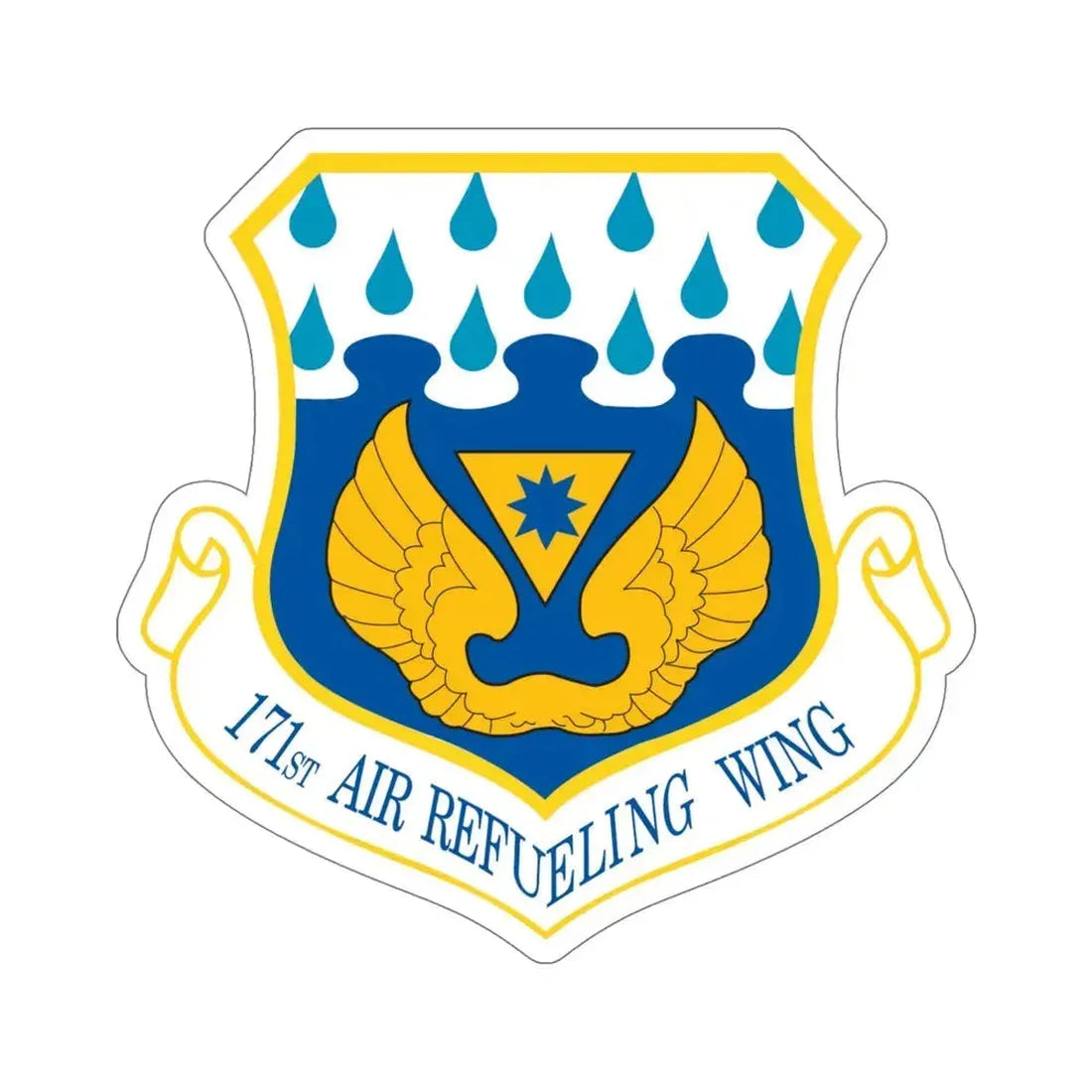 171st Air Refueling Wing (U.S. Air Force) STICKER Vinyl Die-Cut Decal - The Sticker Space