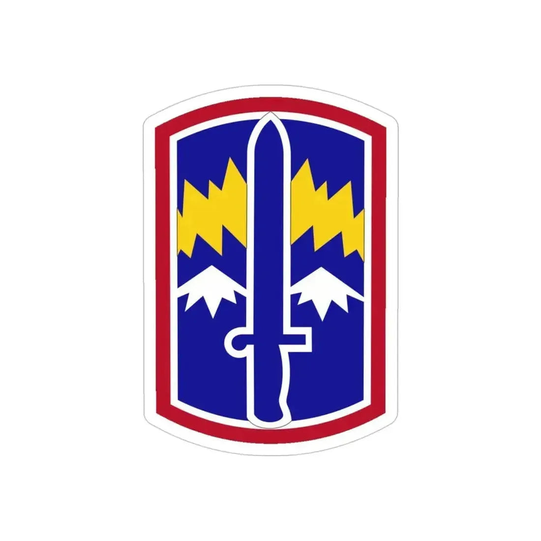 171ST INFANTRY BRIGADE (U.S. Army) REVERSE PRINT Transparent Die-Cut STICKER - The Sticker Space