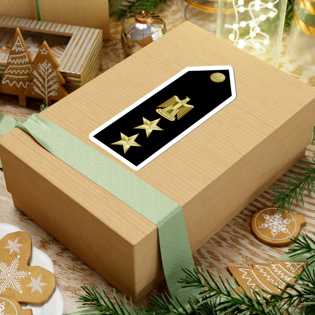 EgyptianNavyInsignia Captain shoulderboard (Egypt) (Military Rank) STICKER Vinyl Kiss-Cut Decal