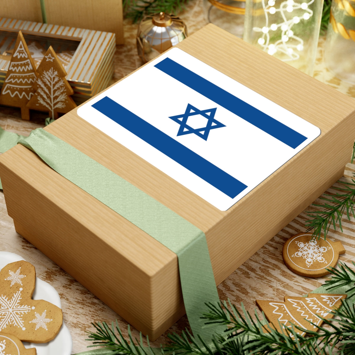 Flag of Israel Yale Blue (Israel) STICKER Vinyl Kiss-Cut Decal