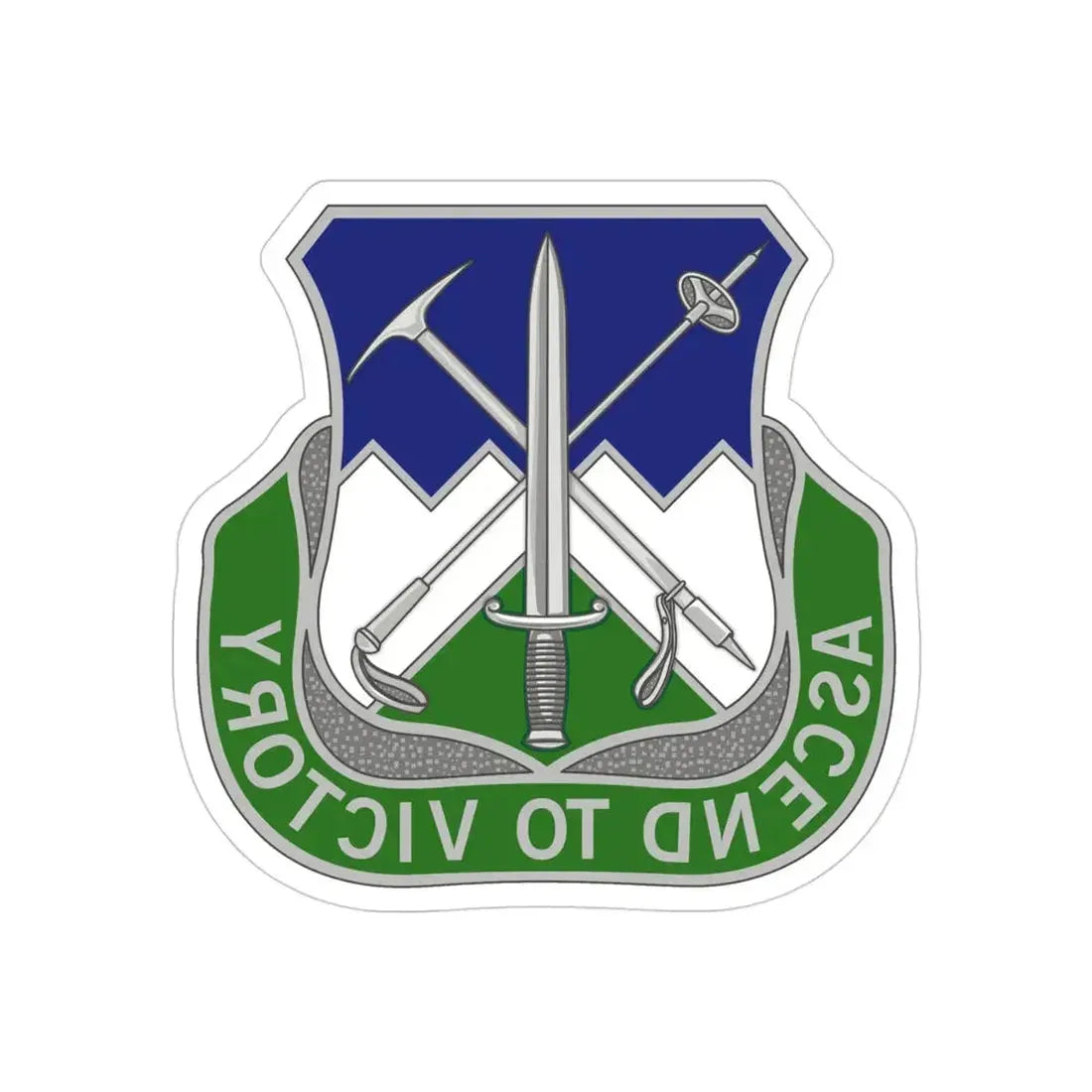 172nd Infantry Regiment (U.S. Army) REVERSE PRINT Transparent Die-Cut STICKER - The Sticker Space