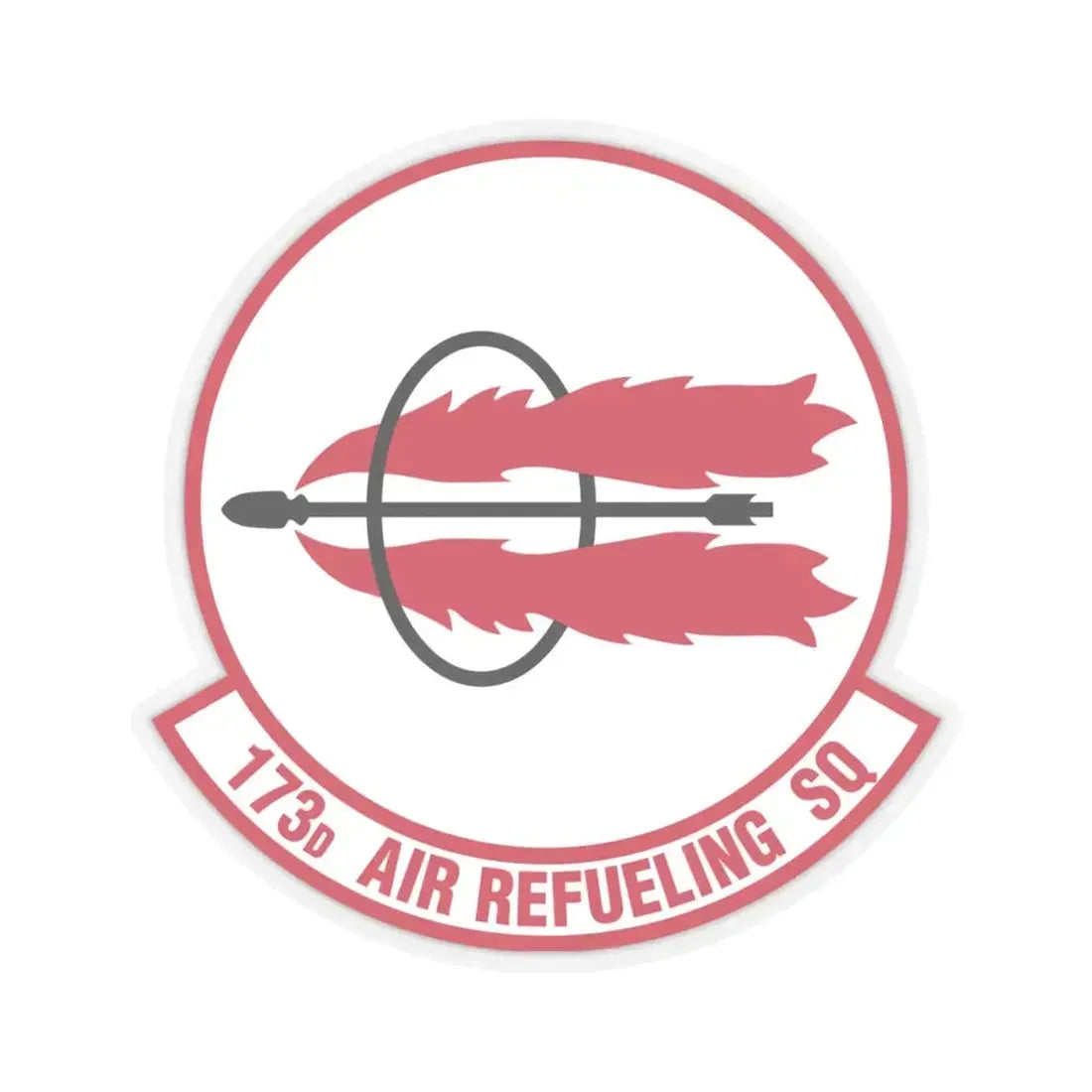173 Air Refueling Squadron (U.S. Air Force) STICKER Vinyl Kiss-Cut Decal 6 Inch Transparent - The Sticker Space