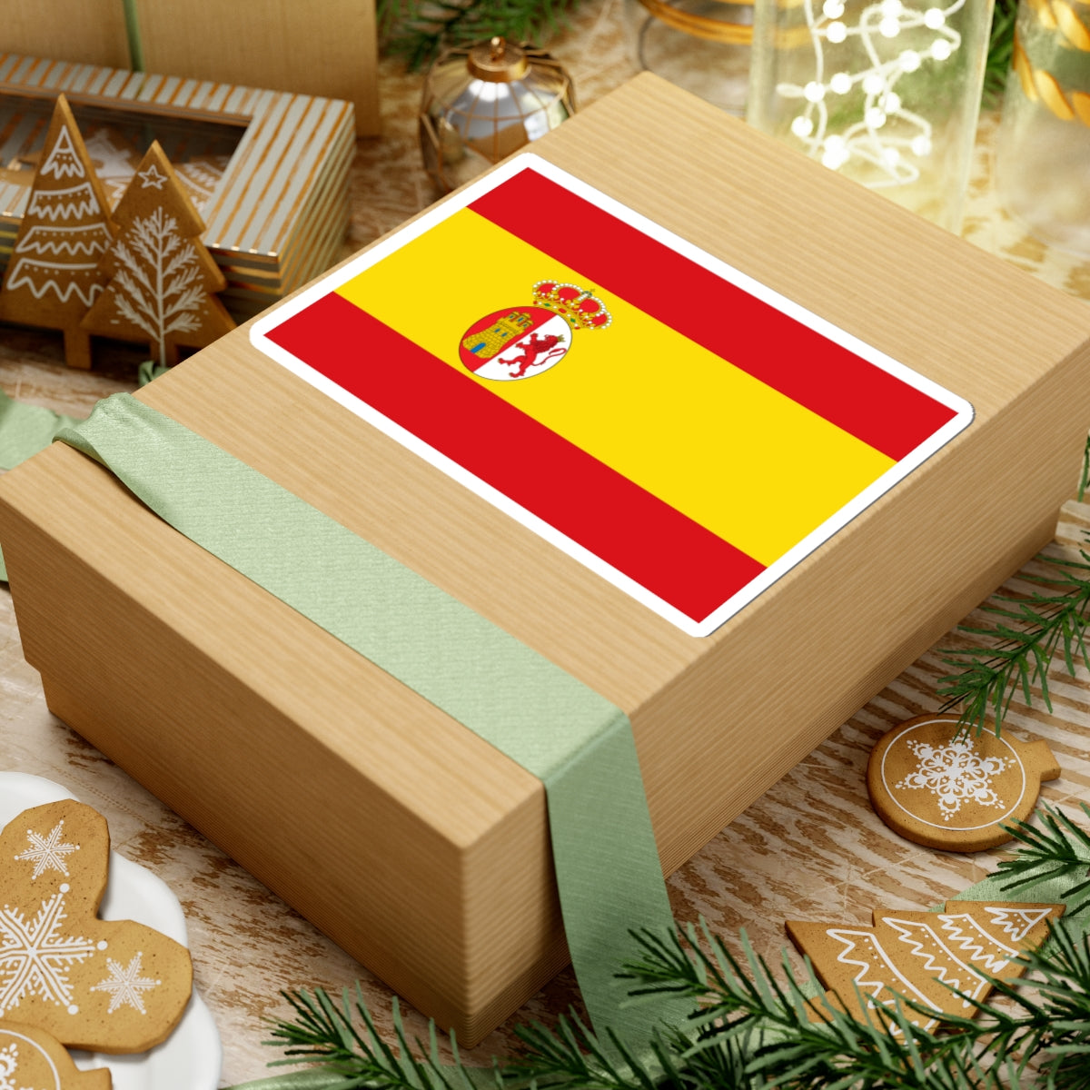 Flag of Spain 1785-1873 1875-1931 (Argentina) STICKER Vinyl Kiss-Cut Decal