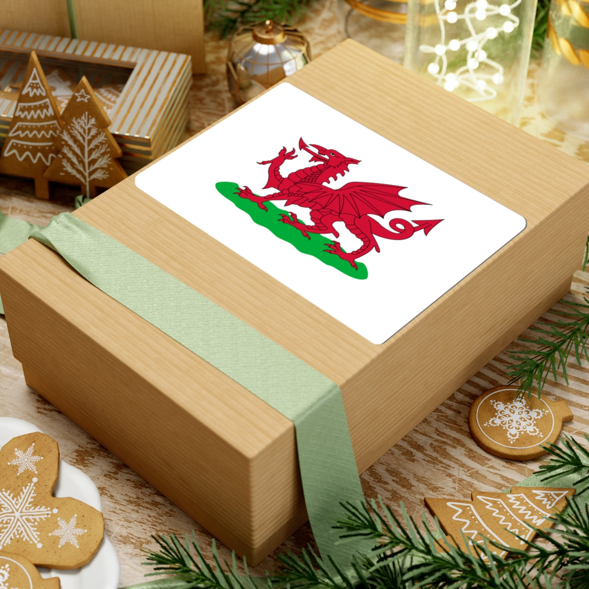 Flag of Wales 1807-1953 3-2 (United Kingdom) STICKER Vinyl Kiss-Cut Decal