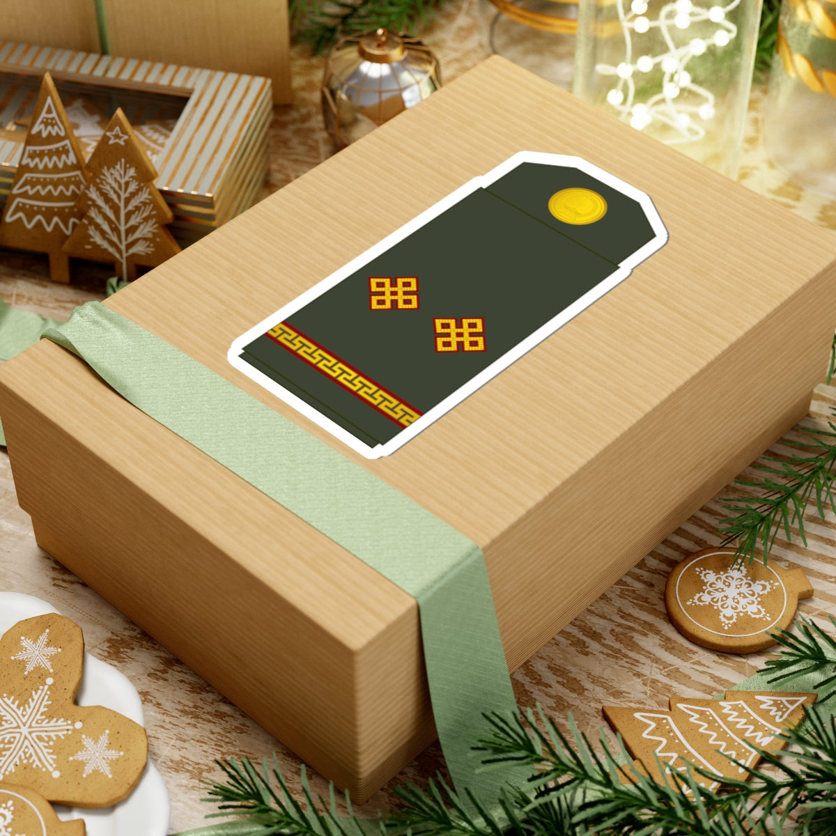 10 Mongolian Army 2LT (Mongolia) (Military Rank) STICKER Vinyl Kiss-Cut Decal