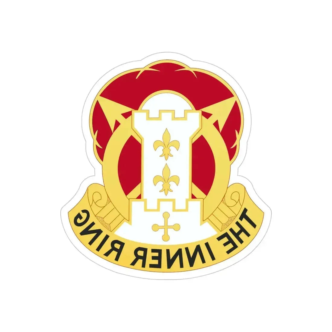 17th Artillery Group (U.S. Army) REVERSE PRINT Transparent Die-Cut STICKER - The Sticker Space