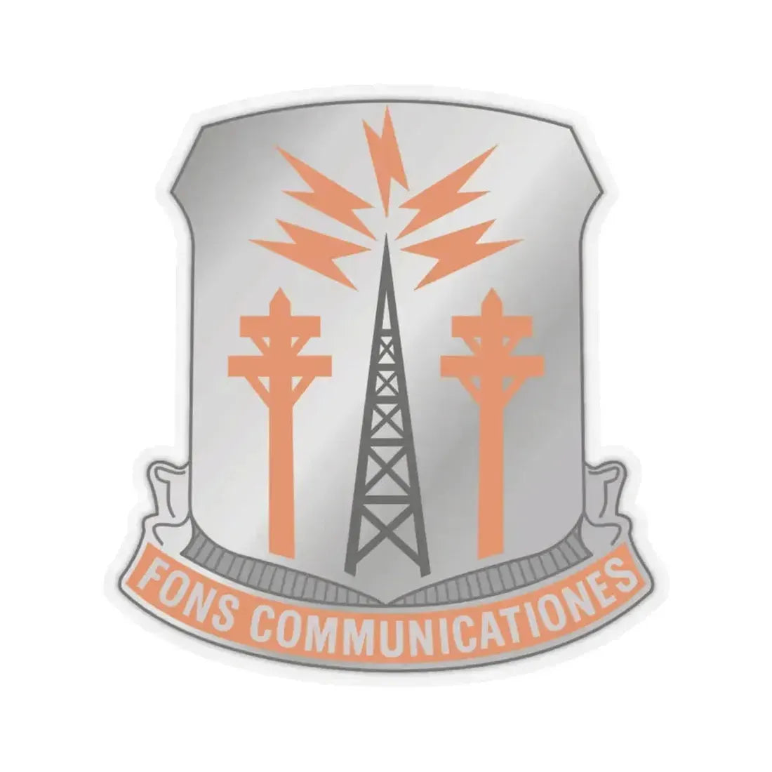 17th Signal Battalion (U.S. Army) STICKER Vinyl Kiss-Cut Decal 6 Inch Transparent - The Sticker Space