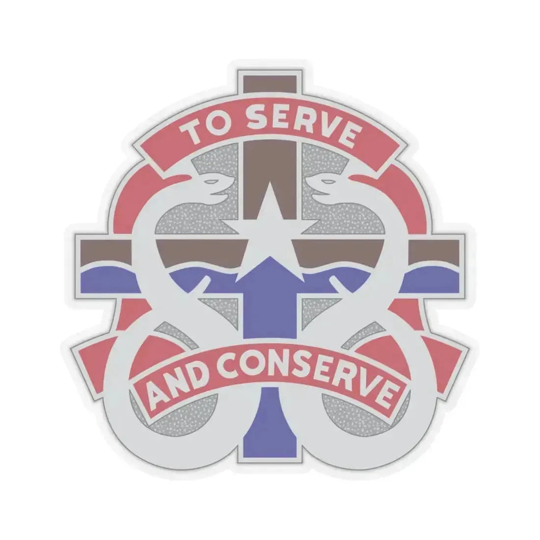 18 Field Hospital (U.S. Army) STICKER Vinyl Kiss-Cut Decal 6 Inch Transparent - The Sticker Space