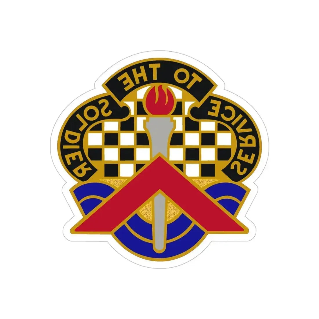 18 Personnel Services Battalion (U.S. Army) REVERSE PRINT Transparent Die-Cut STICKER - The Sticker Space