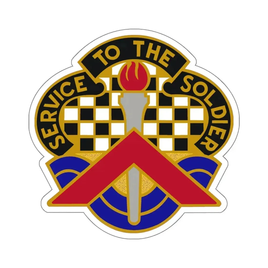 18 Personnel Services Battalion (U.S. Army) STICKER Vinyl Kiss-Cut Decal 6 Inch White - The Sticker Space