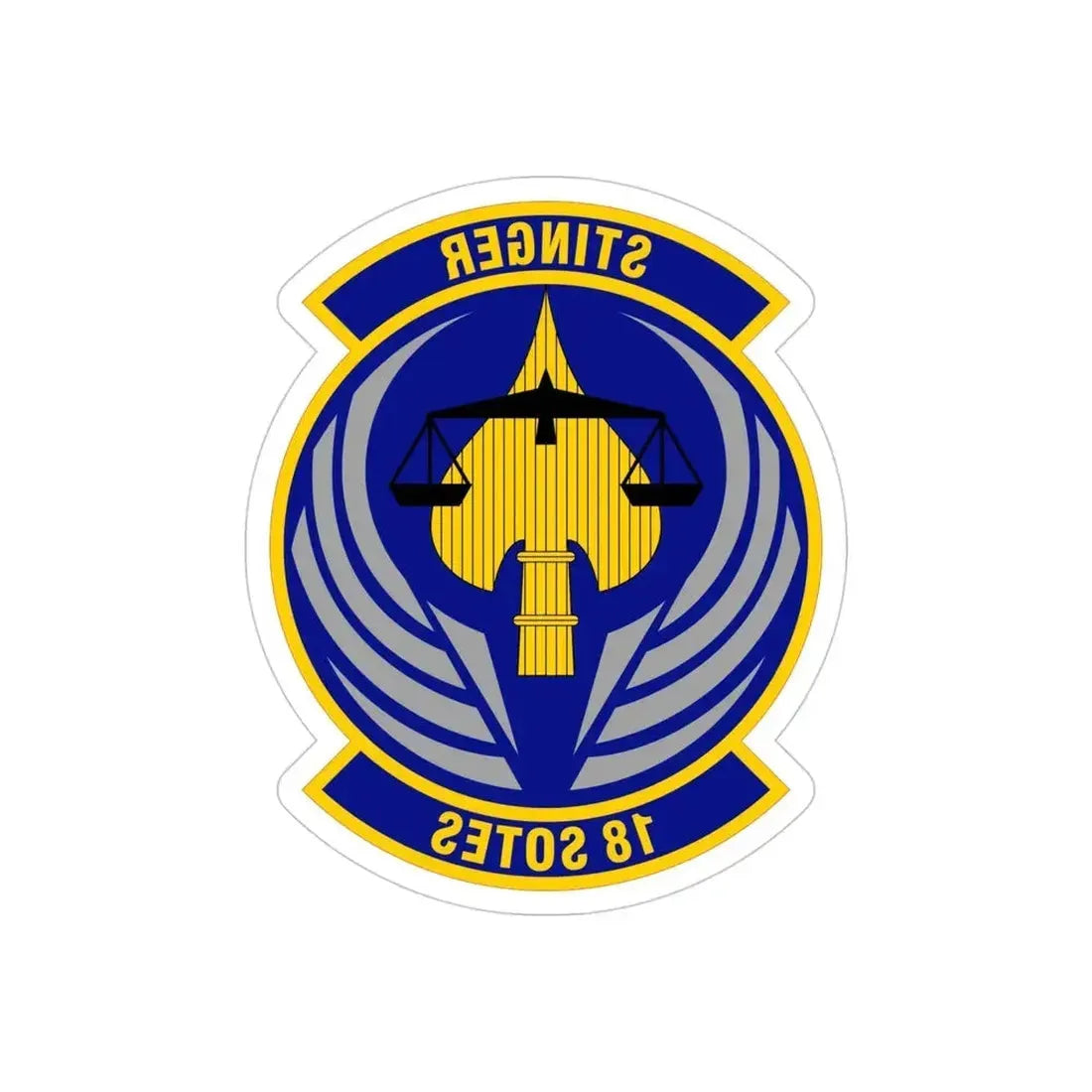 18 Special Operations Test and Evaluation Squadron AFSOC (U.S. Air Force) REVERSE PRINT Transparent Die-Cut STICKER - The Sticker Space