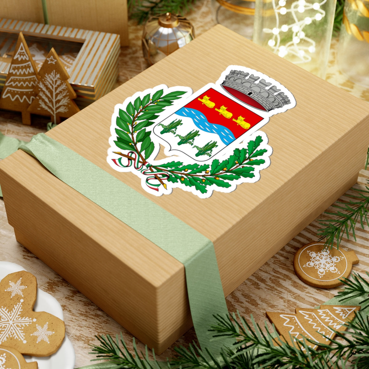 Bariano-Stemma (Italy) (Coat of Arms) STICKER Vinyl Kiss-Cut Decal