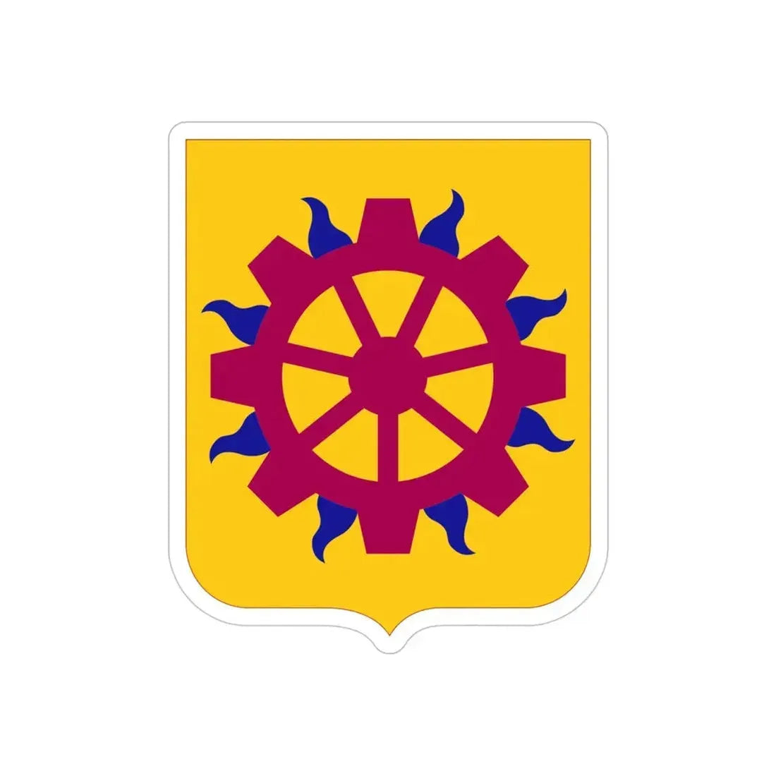 187 Ordnance Battalion 2 (U.S. Army) REVERSE PRINT Transparent Die-Cut STICKER - The Sticker Space