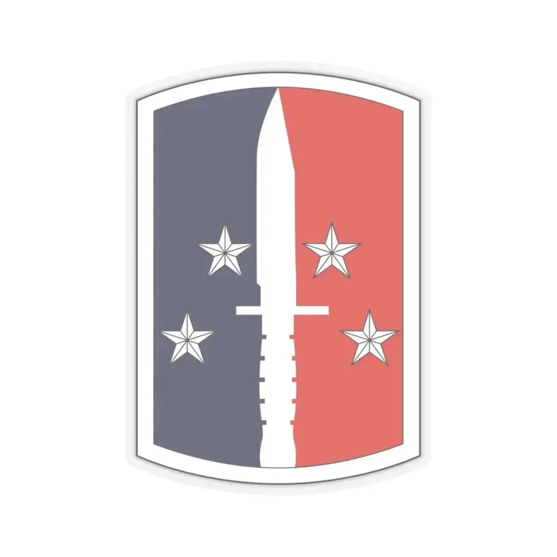 189th Infantry Brigade (U.S. Army) STICKER Vinyl Kiss-Cut Decal 6 Inch Transparent - The Sticker Space