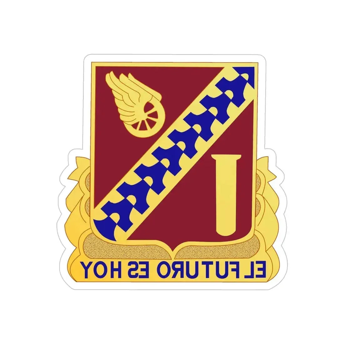 19 Transportation Battalion (U.S. Army) REVERSE PRINT Transparent Die-Cut STICKER - The Sticker Space