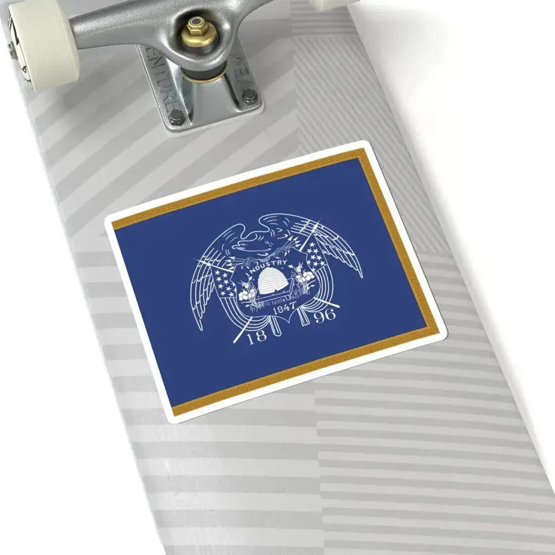 1903-1909 Utah Governors Flag (United States) STICKER Vinyl Kiss-Cut Decal - The Sticker Space