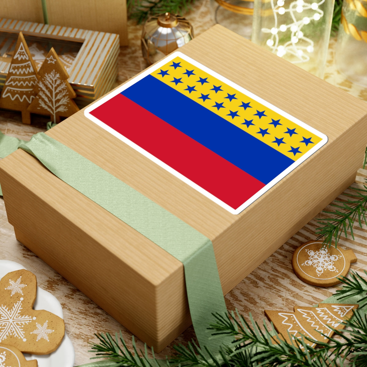 Flag of Venezuela 1859-1863 (Venezuela) STICKER Vinyl Kiss-Cut Decal