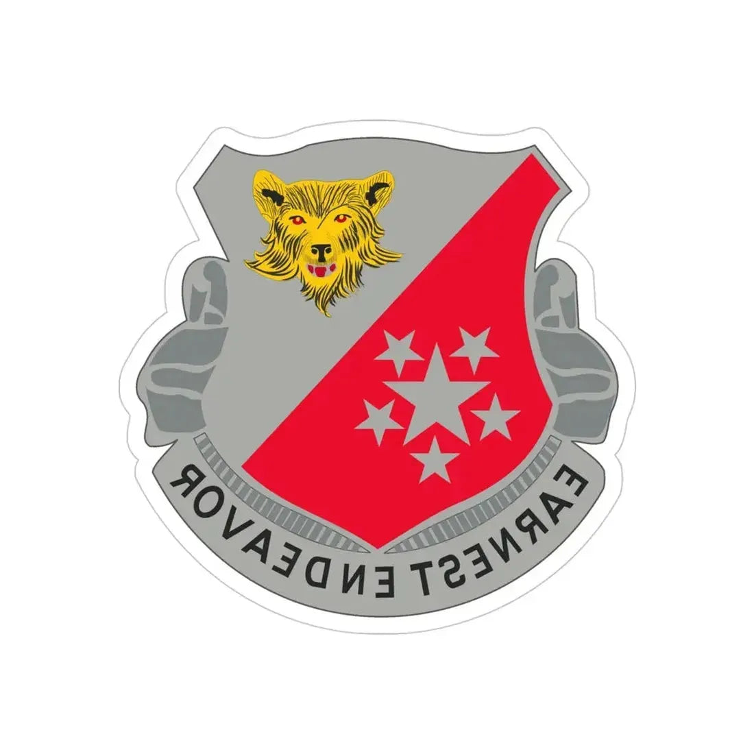 1905 Engineer Aviation Battalion (U.S. Army) REVERSE PRINT Transparent Die-Cut STICKER - The Sticker Space